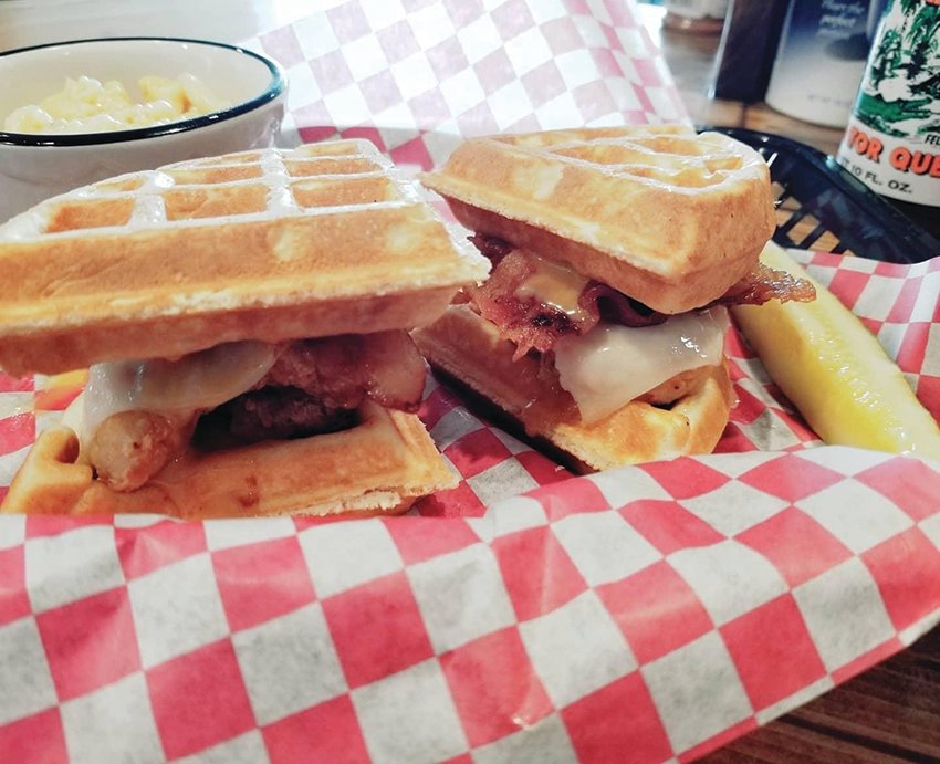 Chicken and waffle sliders are just one of the awesome specials offered at Short Cakes Sweet Shop and Eatery.